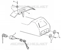 protección del embrague/REFLECTOR ASSEMBLY European 440,440 SKS,500 EFI,EFI  SKS,Lite (49237723770003)