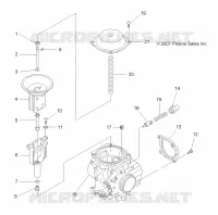 MOTOR, CARBURADOR, UPPER