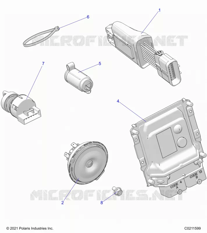 ELECTRICA, SWITCHES, HORN AND ECM