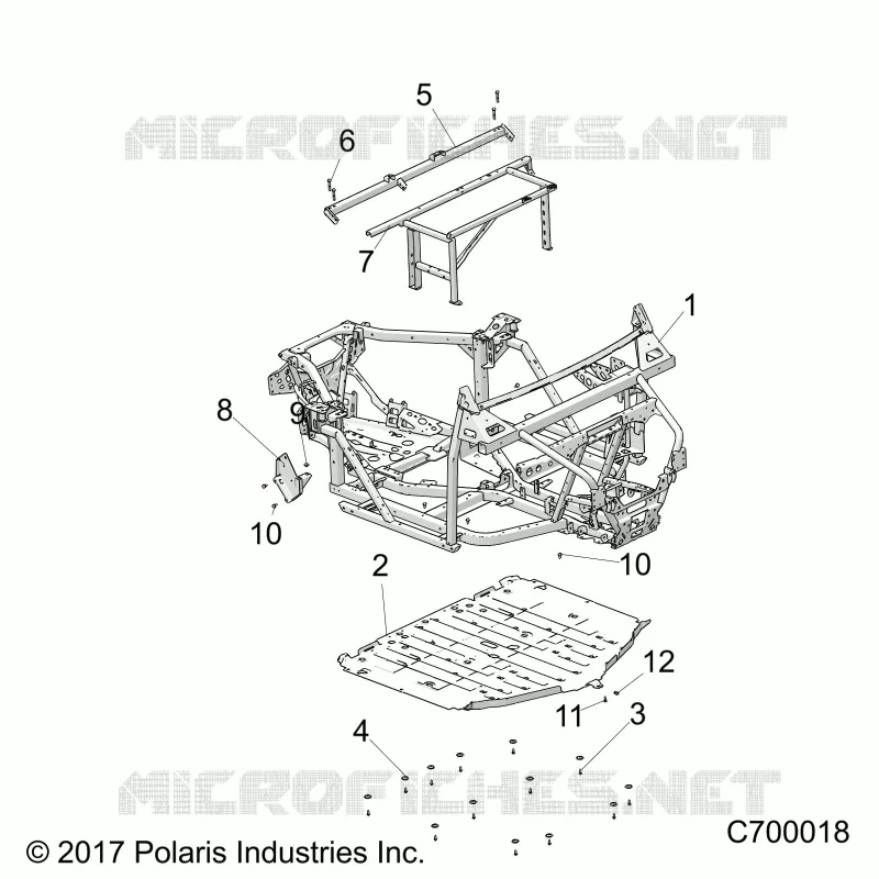 CHASSIS, MARCO PRINCIPAL AND SKID PLATES