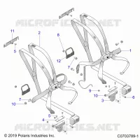 ASIENTO MOUNTING, FRONT, 6 POINT