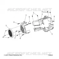 ENGINE, FAN COVER AND SUDARIO COMP