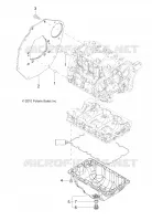 MOTOR, MOUNTING FLANGE and SUMIDERO DE ACEITE