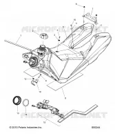 SISTEMA DE COMBUSTIBLE, FUEL TANK ASM.