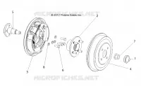 FRENO TRASERO DRUM, E6/ELXD