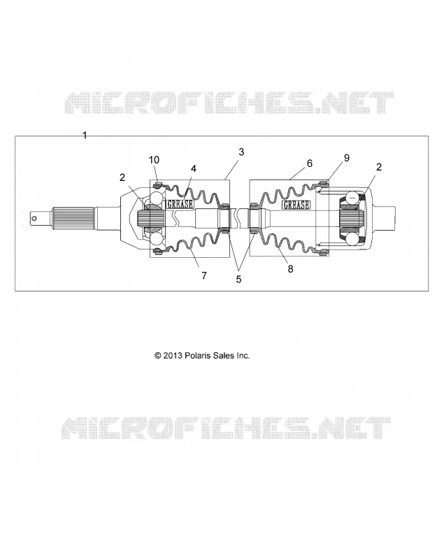 DRIVE TRAIN, TRASERO UNIDAD SHAFT, 1333335