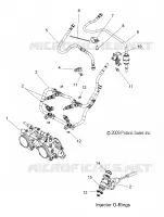SISTEMA DE COMBUSTIBLE, RAIL, LINES and CUERPO DE MARIPOSA