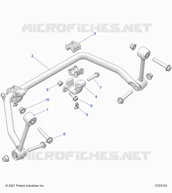 SUSPENSION, FRONT, BARRA ESTABILIZADORA
