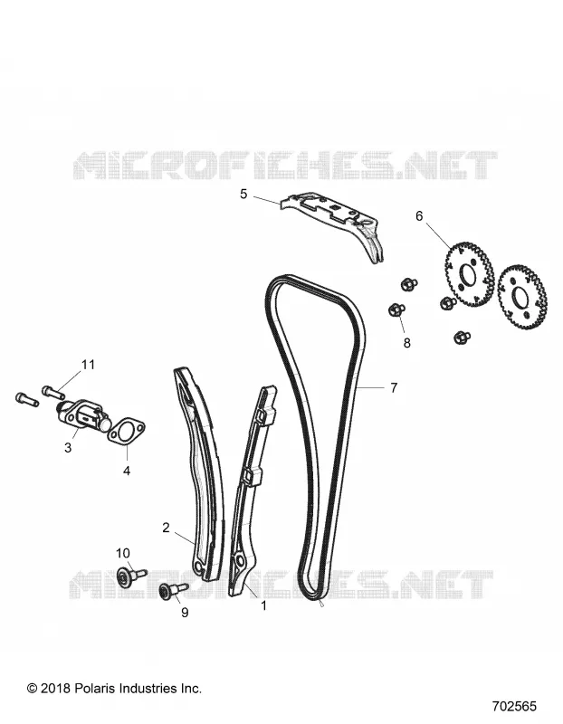 LA CADENA DE LEVAS AND TENSIONER