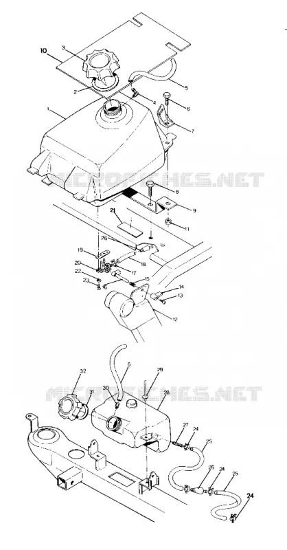 MONTAJE DEL DEPÓSITO DE COMBUSTIBLE 350 4X4 / W928139 (4922832283009A)