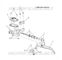 FRENO FRONTAL BRAKE LEVER AND MASTER CYLINDER (TO 7/24/16)