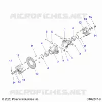 SUSPENSION TRASERA HUBS, CARRIER AND BRAKE DISC
