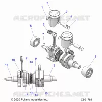 ENGINE, PISTON AND CIGUEÑAL