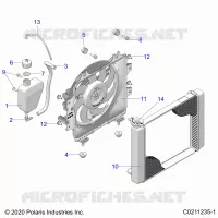 ENGINE, SISTEMA DE REFRIGERACIÃ“N, RADIATOR, FAN & OVERFLOW BOTTLE