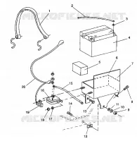 CAJA DE BATERIA ASSEMBLY CLASSIC TOURING / 0930865 (4922952295024A)