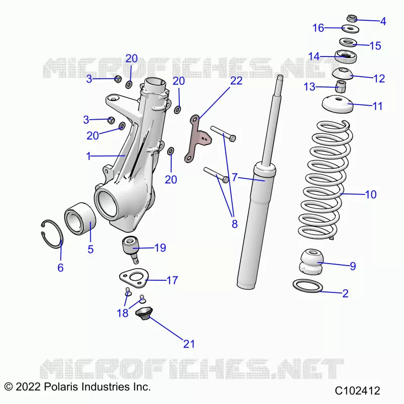 SUSPENSION, PUNTAL DELANTERO