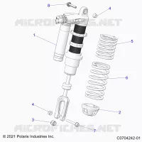 SUSPENSION, CHOQUE FRONTAL MOUNTING