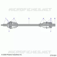 TREN, FRONT HALF SHAFT