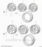 RUEDAS, FRONT AND REAR (SL/SLR MODELS)