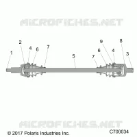 TREN, FRONT HALF SHAFT