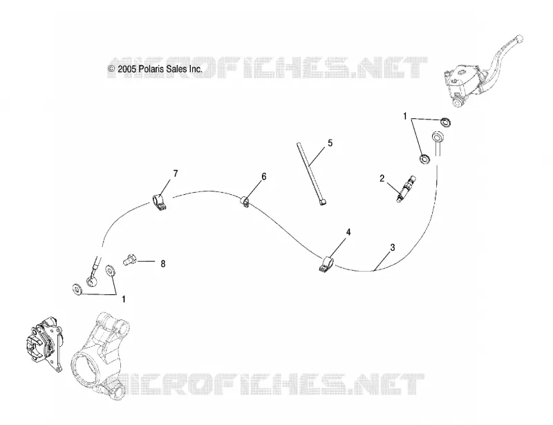 CALIPER FRENO LINE, REAR, RH