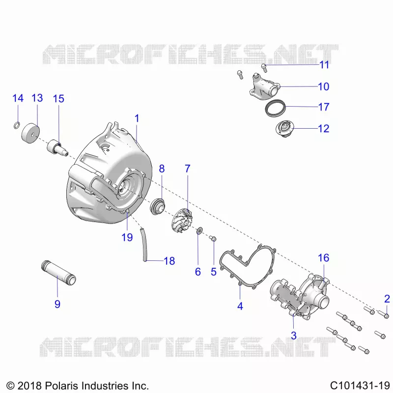 ENFRIAMIENTO SYSTEM AND WATER PUMP