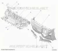 CAPUCHA LINER AND FRONT CLOSEOFF