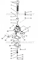CARBURADOR SPORT 0950443, SPORT TOURING 0950243  and EUROPEAN SPOR (4928822882C014)