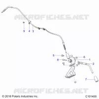 FRENO DE MANO BRAKE HANDLE