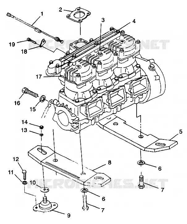 MONTAJE DEL MOTOR SL 900 B974091 and SL 1050 B974090 (4940974097B002)