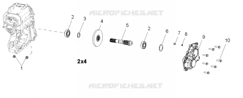 TREN, PRINCIPAL CAJA DE ENGRANAJES OUTPUT SHAFT
