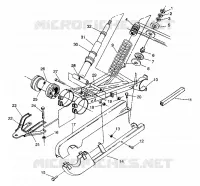 Trasera del brazo oscilante y CHOQUE 6X6 250 W938727 (4924092409037A)