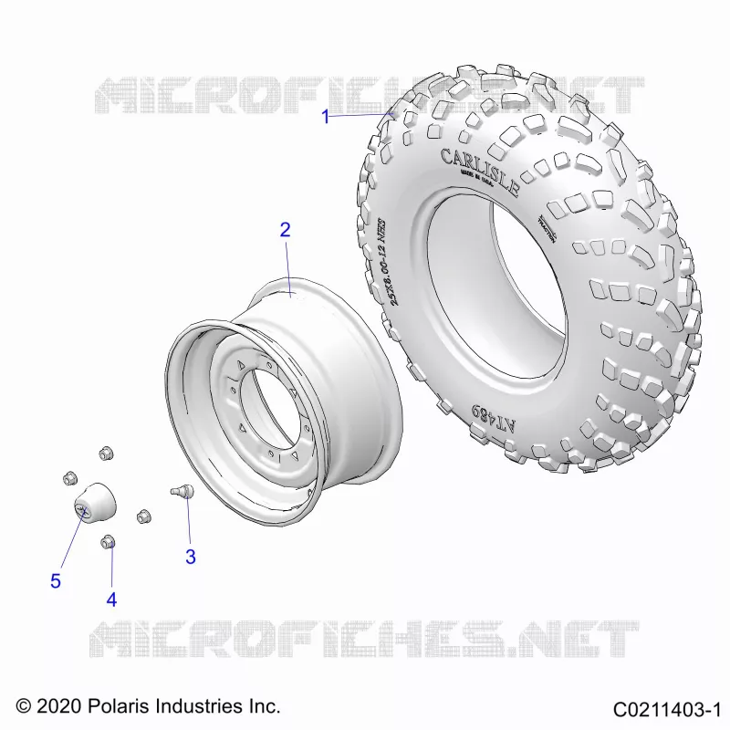 RUEDAS, FRONT TIRE