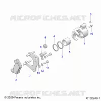 BRAKES, BRAKE PINZA FRENO DELANTERA