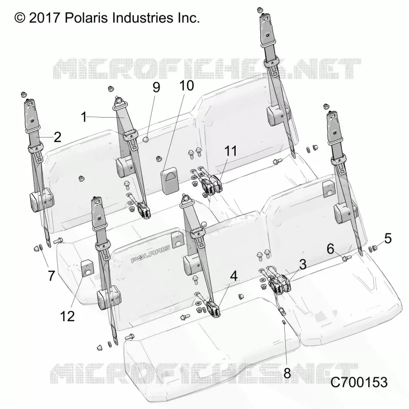 ASIENTO BELT MOUNTING