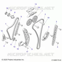 ENGINE, TIMING AND OIL CADENA DRIVES
