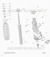 SUSPENSION, PUNTAL DELANTERO