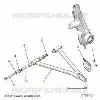 SUSPENSION, A-ARM AND PUNTAL MOUNTING