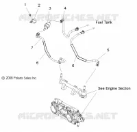 SISTEMA DE COMBUSTIBLE, CUERPO DE MARIPOSA and GASOLINA LINES