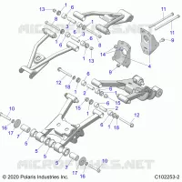 SUSPENSION TRASERA CONTROL ARM MOUNTING