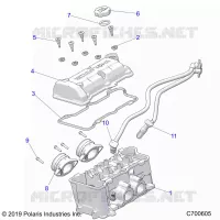 ENGINE, THROTTLE BODY AND TAPA DE LA VÃLVULA