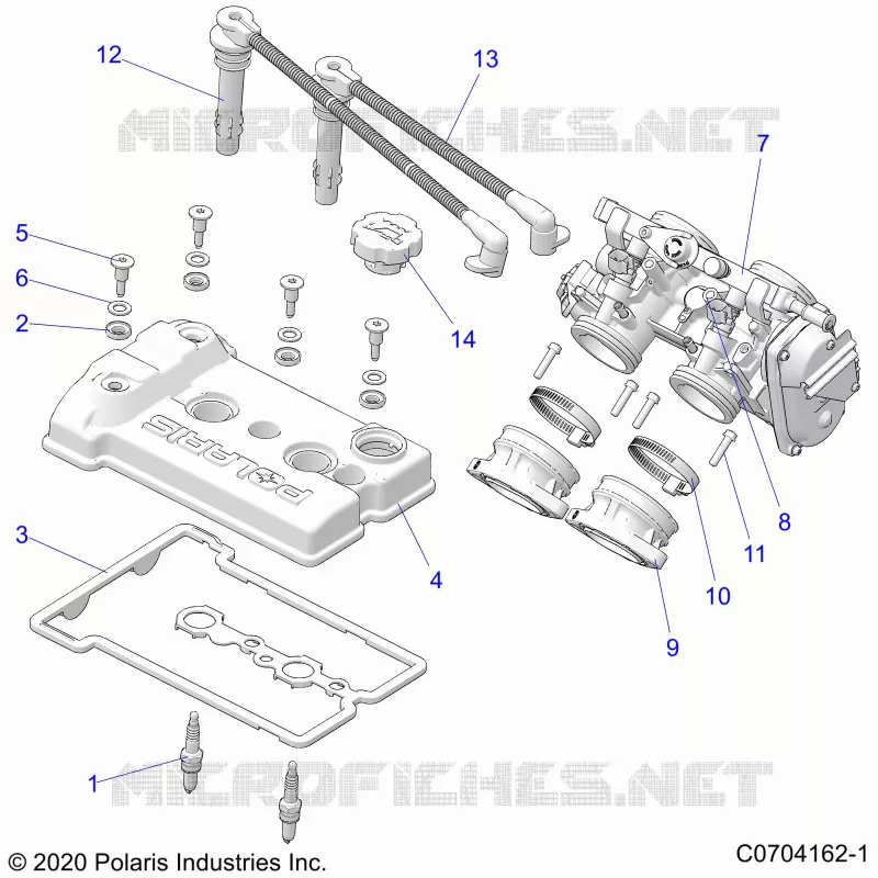 ENGINE, THROTTLE BODY AND TAPA DE LA VÃLVULA