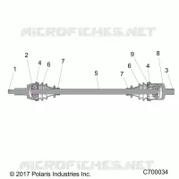 TREN, FRONT HALF SHAFT