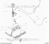 SISTEMA DE COMBUSTIBLE, FUEL TANK ASM.