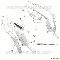 CARROCERÍA POSTERIOR FENDERS AND BEZELS- Z22NAR99AF/BF (C700248-8)