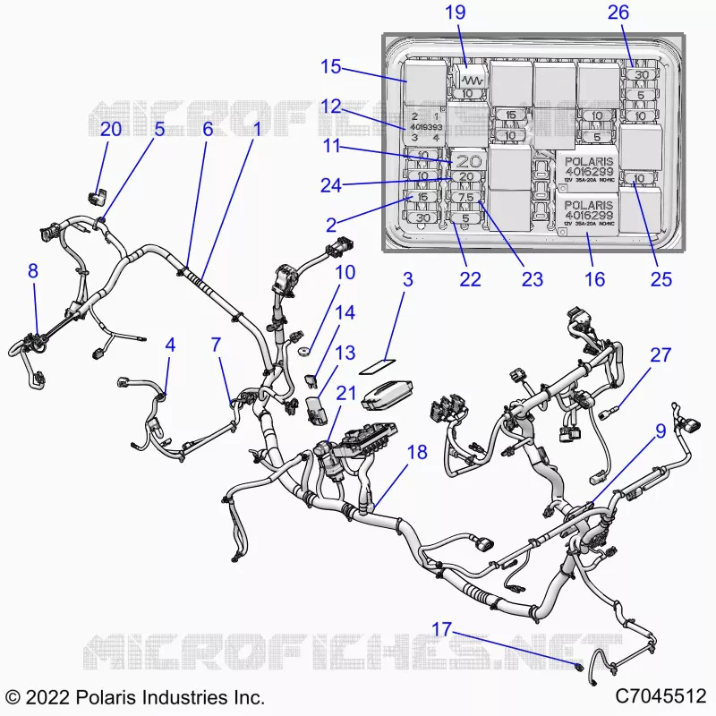 ELECTRICA, WIRE HARNESS -R24RRED4JA (C7045512)
