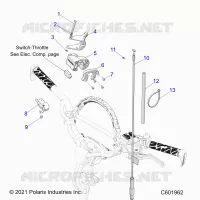 MOTOR, THROTTLE CONTROL ASM.
