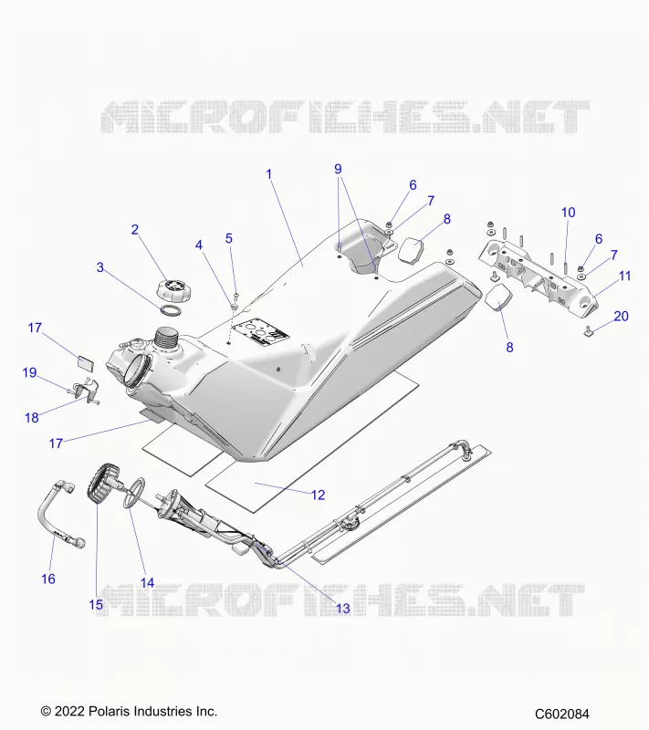 SISTEMA DE COMBUSTIBLE, FUEL TANK ASM.