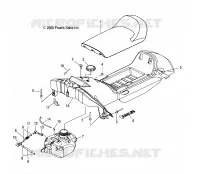 ASIENTO, GASOLINA TANK and CONSOLA