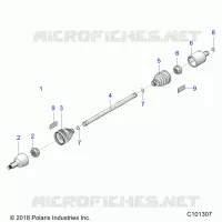 DRIVE TRAIN, EJE DE TRANSMISIÃ“N, FRONT